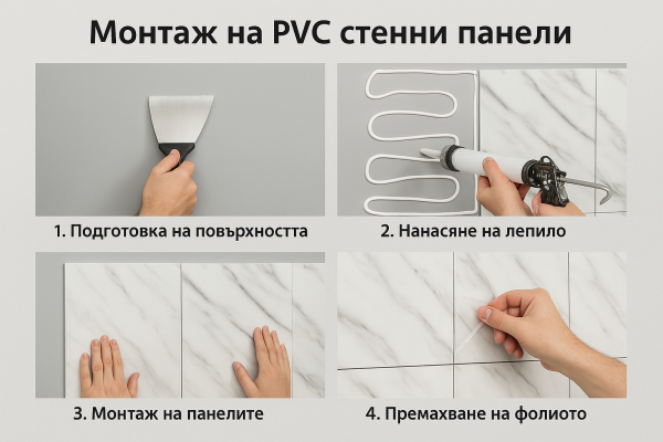 Монтаж на PVC стенни панели – практично ръководство