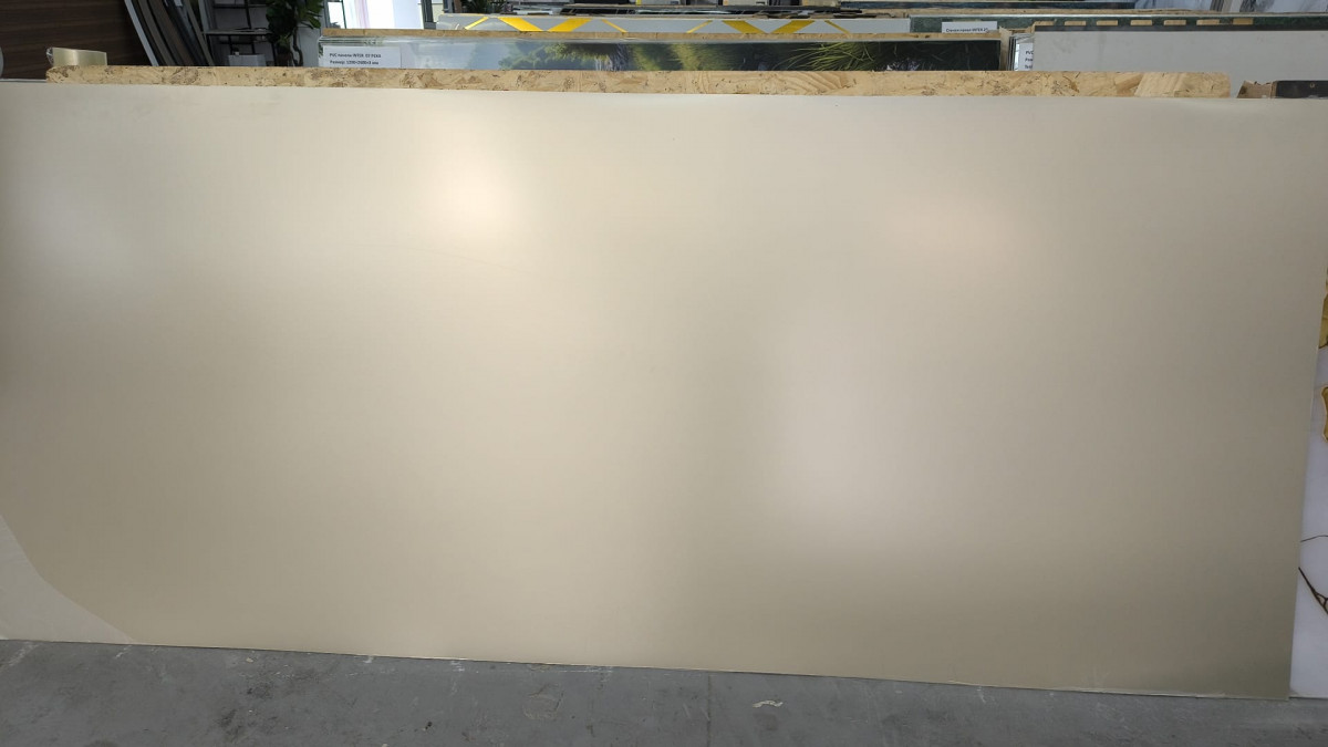 PVC стенен панел INTER 12 – беж едноцветен 122×280 см
