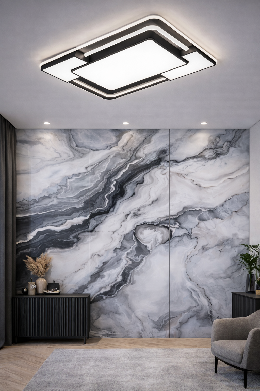 LED Димируем Плафон + дистанционно управление 120W