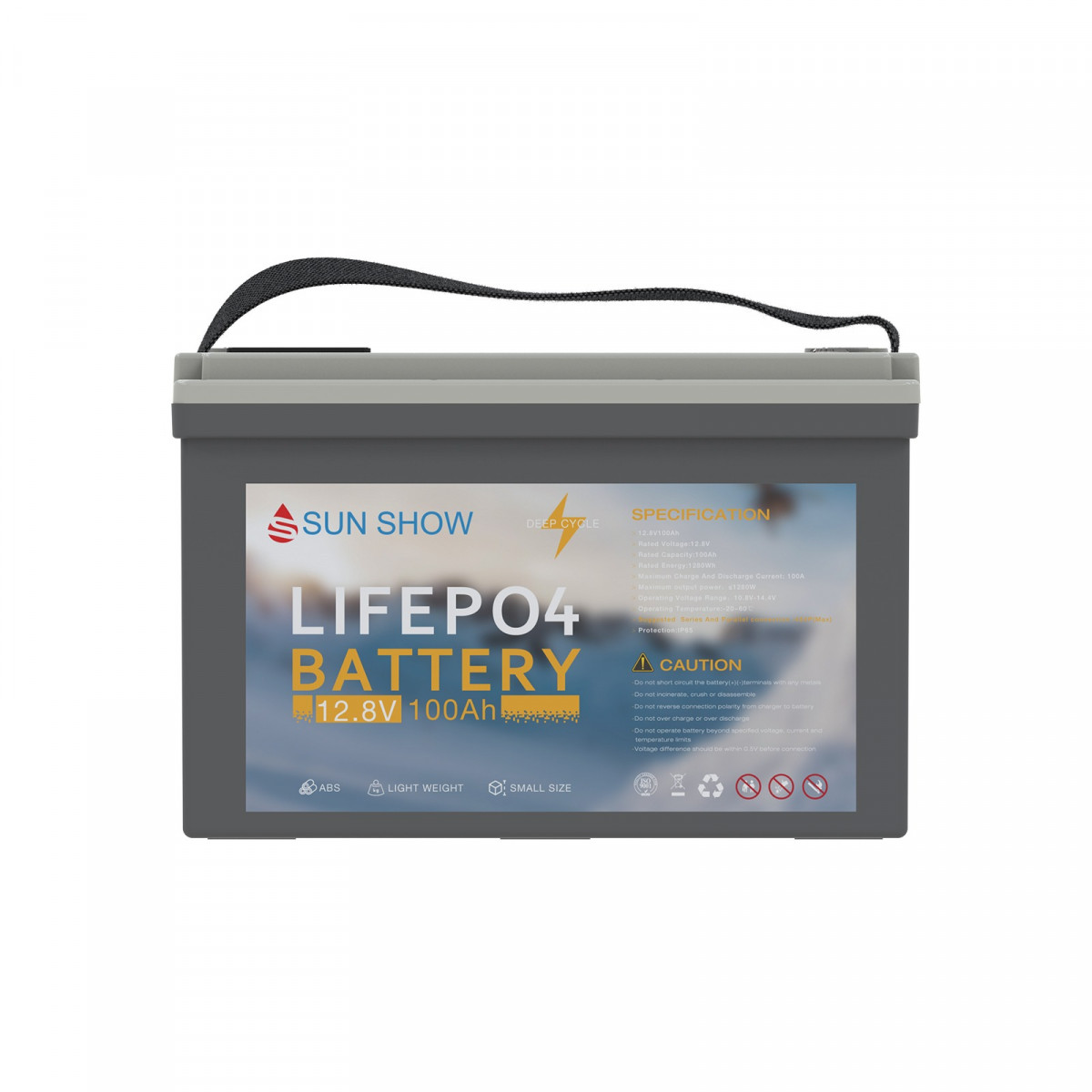 SUN SHOW LiFePO4 батерия 12.8V 100Ah Bluetooth 1280Wh