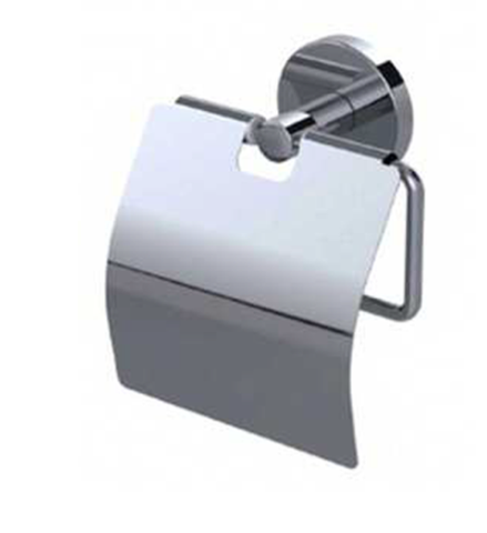 Самозалепващ държач за тоалетна хартия с капак 109K-304 – неръждаема стомана