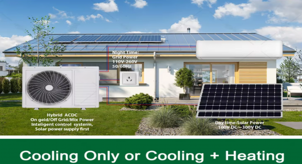 Хибриден соларен климатик 12000 BTU