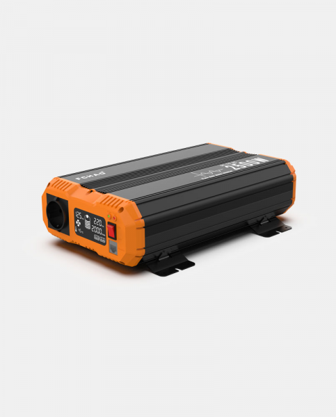 FCHAO 2500W Инвертор с чиста синусоида 12V → 230V | LCD дисплей | Дистанционно управление
