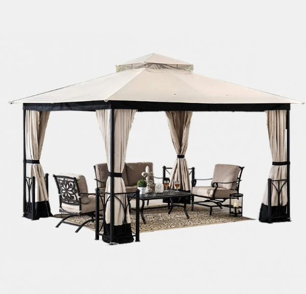 Градинска шатра 6х3 м. комплект със завеси и комарници