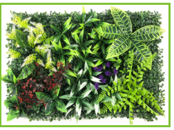 Декоративно зелено пано с цветни акценти inter 40-13