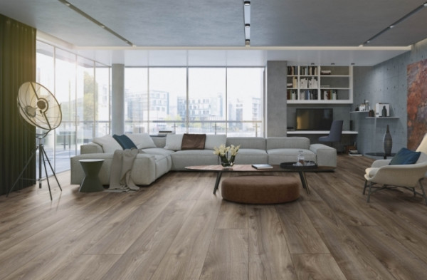 Немски ламиниран паркет Кафяв дъб Макро ML1010 — AC5 / 10 мм / 4V