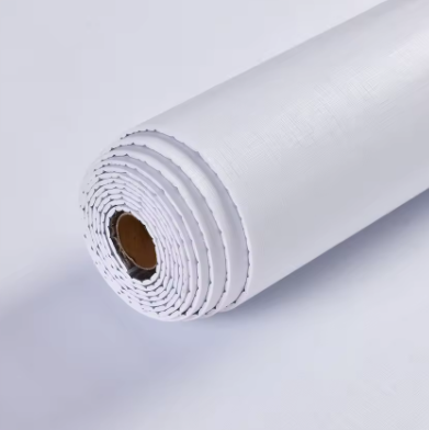 Самозалепващ PVC тапет „Лен“ — цвят жълт