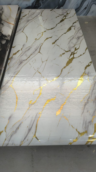 Самозалепващ мраморен панел Calacatta Gold White – INTER 06