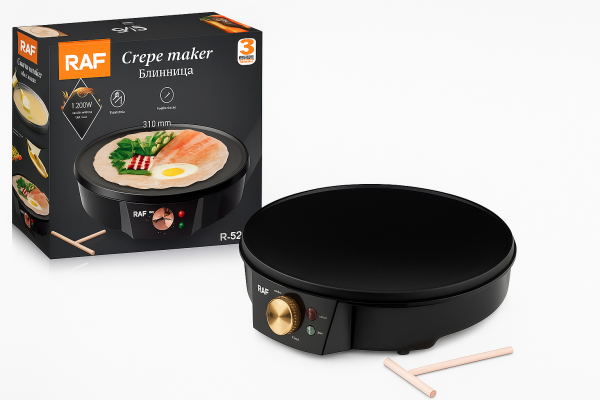 Уред за палачинки 1200W 31 см RAF-R.528