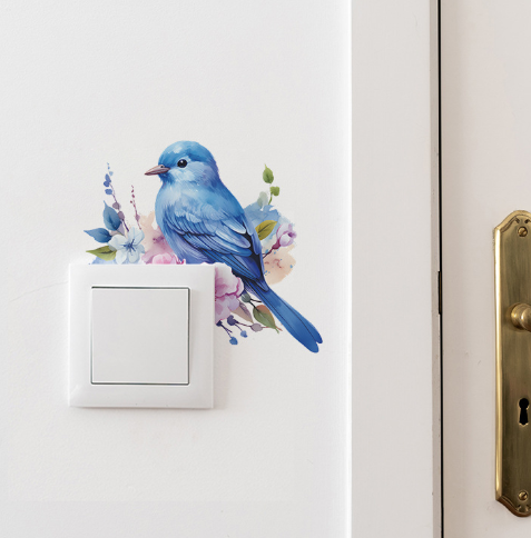 Самозалепващ стикер за електрически ключ-Птичка