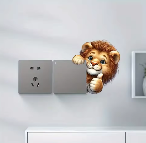 Самозалепващ стикер за електрически ключ – Лъвче