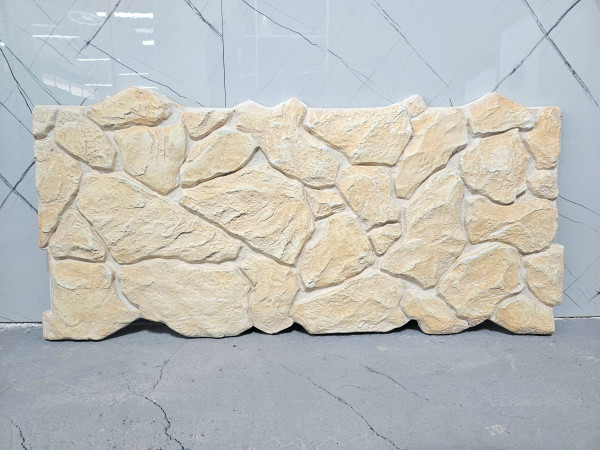 Фасаден ПУ стенен панел модел В01 беж 1170х530х40мм